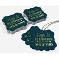 thumbnail image 5 of Inkdotpot Pack Of 100 Real Gold Foil Bracket Shape Paper Tags Hugs & Kisses From The Wedding Favor Hang Tags, 5 of 7