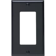 Leviton 80401-GFI 1-Gang Decora GFCI Outlet Wall Plate, Standard Size Cover, Thermoset Plastic, Permanently Hot Stamped "GFCI Protected", Ivory