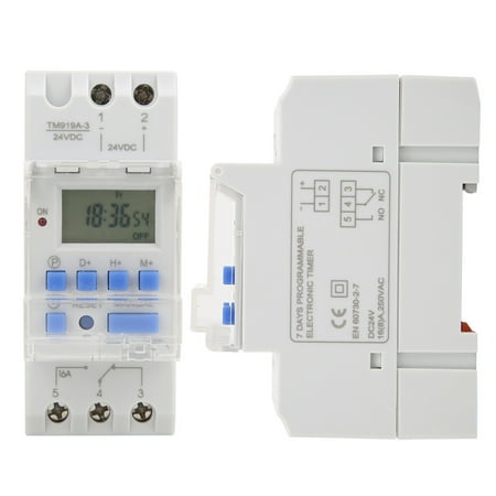

Timer Switches§digital Timer Switches§programmable Timer Switches§7 Days Timer Switches§lcd Timer Switches TM919A-3 24V DC 16A LCD 7 Days Programmable Digital Timer Switches