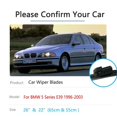 thumbnail image 3 of for BMW 5 Series E39 1996 - 2003 Car Wiper Blade Windshield Windshield Rubber -, 3 of 4