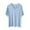 Blue, variant on Pajama Tops for Women V Neck Short Sleeve Loose Fitting Soft Casual Summer Sleepwear Blouse Tops