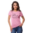 thumbnail image 1 of Inkdotpot Personalized Womens Tshirt Top Mrs WeddingAnnouncement Shirt-FN, 1 of 8