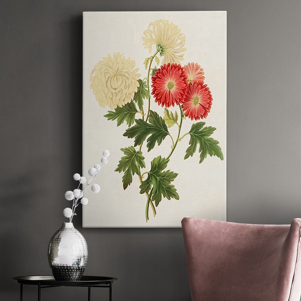 Flowers of the Seasons I Premium Gallery Wrapped Canvas - Ready to Hang