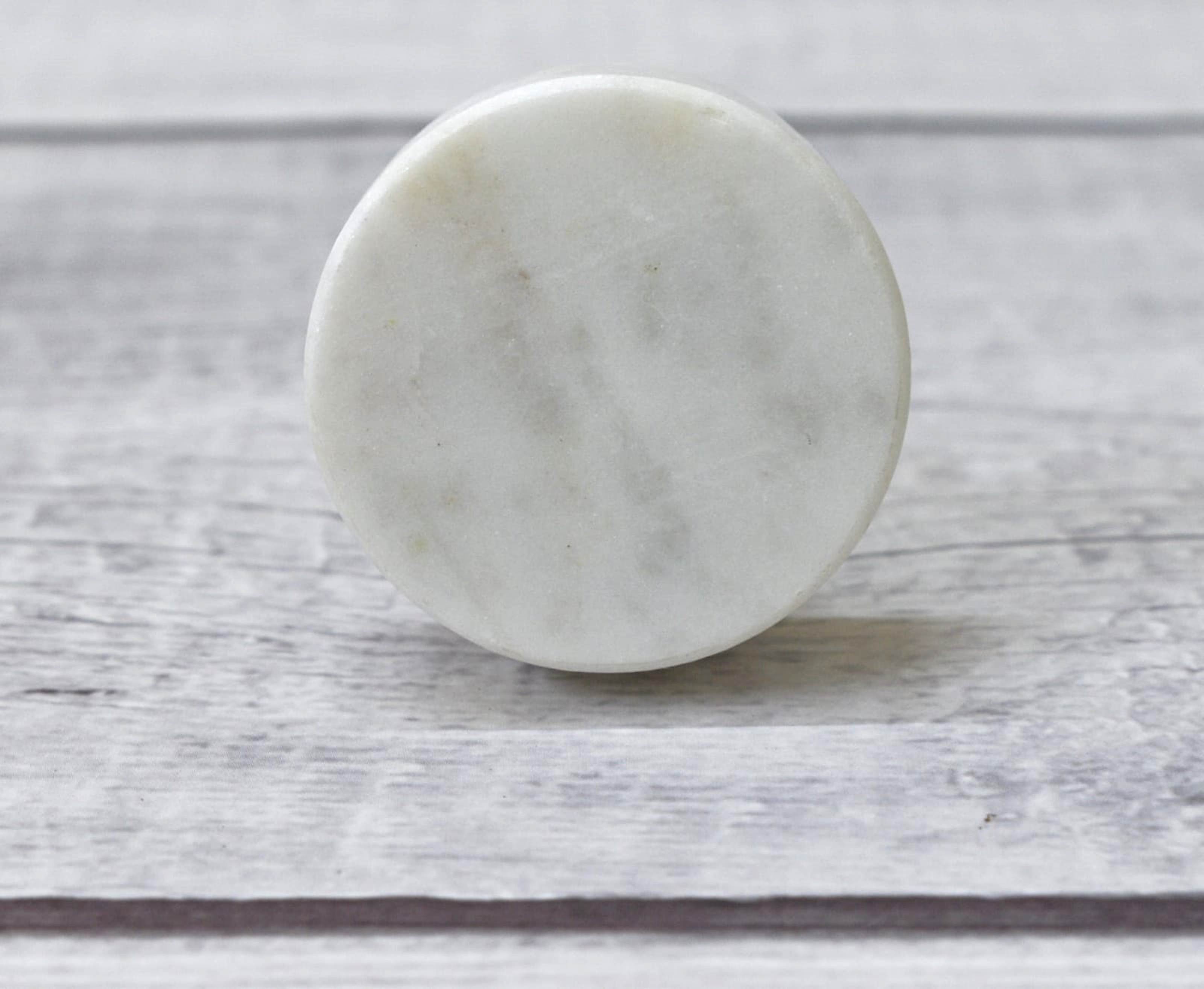 India House- Marble Knobs for Dresser Drawers Chest Cupboard Bathroom Drawer Door Cabinet Kitchen Handmade Handles Pull Knob Pack of 6