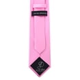 thumbnail image 4 of Solid Pink Necktie for Men - Solid Color Pink Ties for Groom, 4 of 5