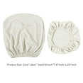 thumbnail image 2 of Inteprter Paquete de 2 fundas para sillas de oficina de tipo dividido, resistentes al desgaste, desmontables, lavables, para decoración del hogar, funda Decoración del hogar blanco Inteprter HA011226-02, 2 of 5