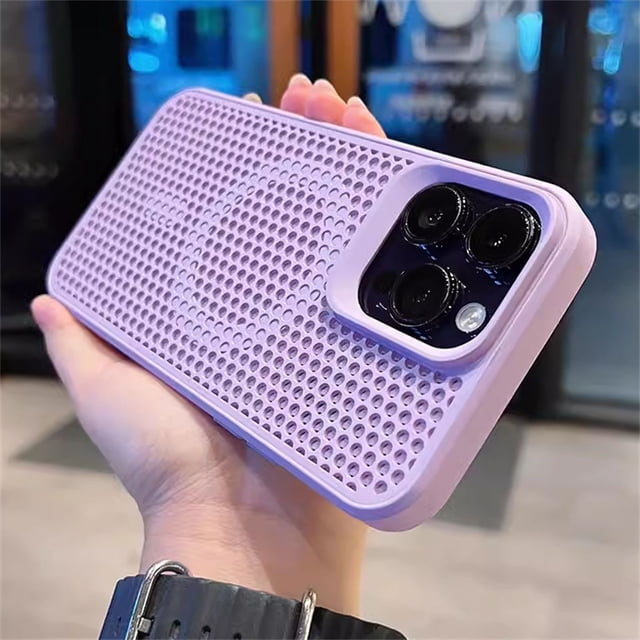 Malla de disipación de calor para Magsafe, funda de carga inalámbrica magnética para iPhone 16 15 14 Plus 13 12 11 Pro Max, funda transpirable