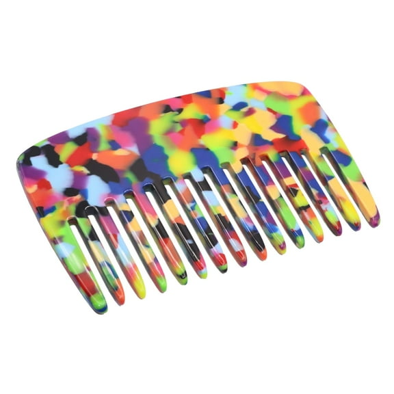 French Amie Pocket Comb Small Cellulose Handmade Wide Tooth Non Static Hair Comb