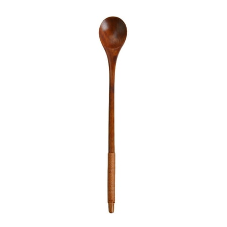 

SHNETY Soup Scoop Long Handle Deluxe Wooden Multifunction Stirring Spoon for Kitchen