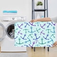 thumbnail image 7 of Bathroom Rugs Sets 3 Piece - purple blue anchor green Absorbent Non Slip Bath Mats, U-Shape Toilet Lid Cover, Contour Mat, Soft Washable Shower Mats Bath Rug Mat for Bathroom Tub Toilet, 7 of 7