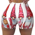 thumbnail image 2 of Fotbe Cute Valentine's Gnomes Seamless Shorts, Womens Workout Shorts High Waist Stretch Booty Short for Gym/Yoga/Running/Biking-XX-Large-Medium, 2 of 8