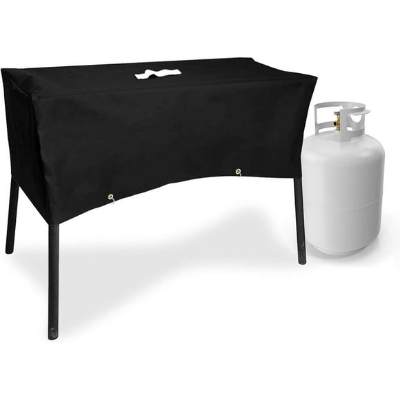 Patio Cover for Camp Chef 2 Burner Stove Including Models EX60P, EX60LW, EX60PP, EX60B, EX280LW, EX170LW and Gas One B-5000 / B-4545 / B-4900, Heavy Duty, 600D