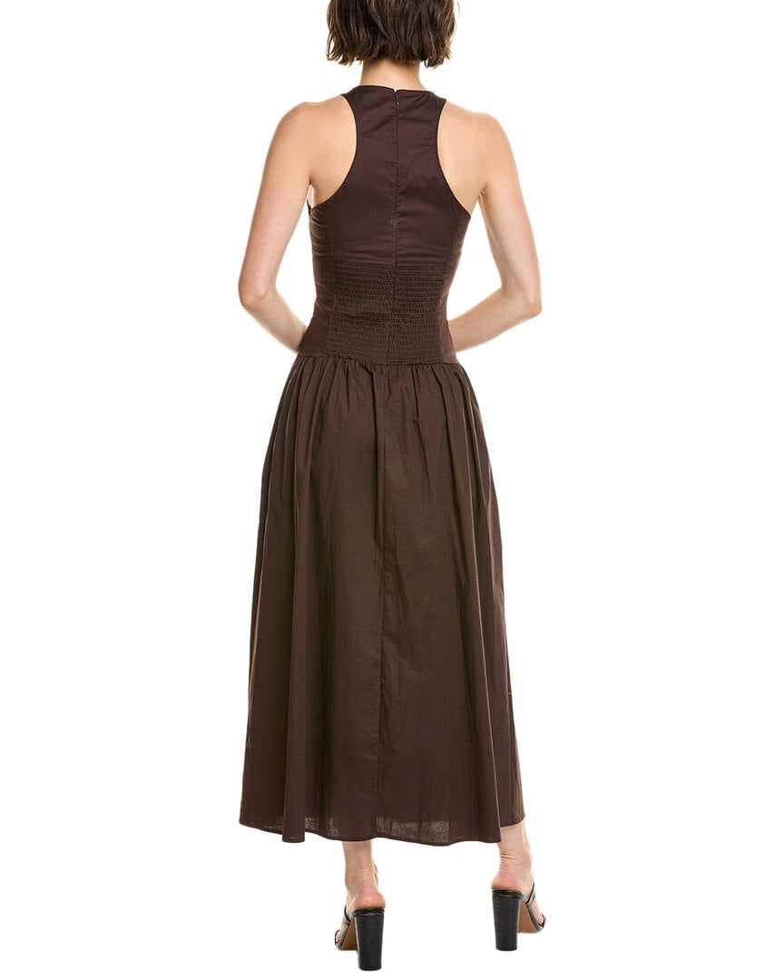 green emerald velvet dress WEWOREWHAT-Smocked Drop Waist Midi Dress-Stretch Rayon/Mesh-Ivory-Xs at  Amazon Women's Clothing store main image 1