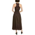 thumbnail image 2 of WeWoreWhat womens  Halter Corset Linen-Blend Midi Dress, 4, 2 of 3