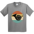thumbnail image 3 of Inktastic French Horn Retro Music Sunset Youth T-Shirt, 3 of 5