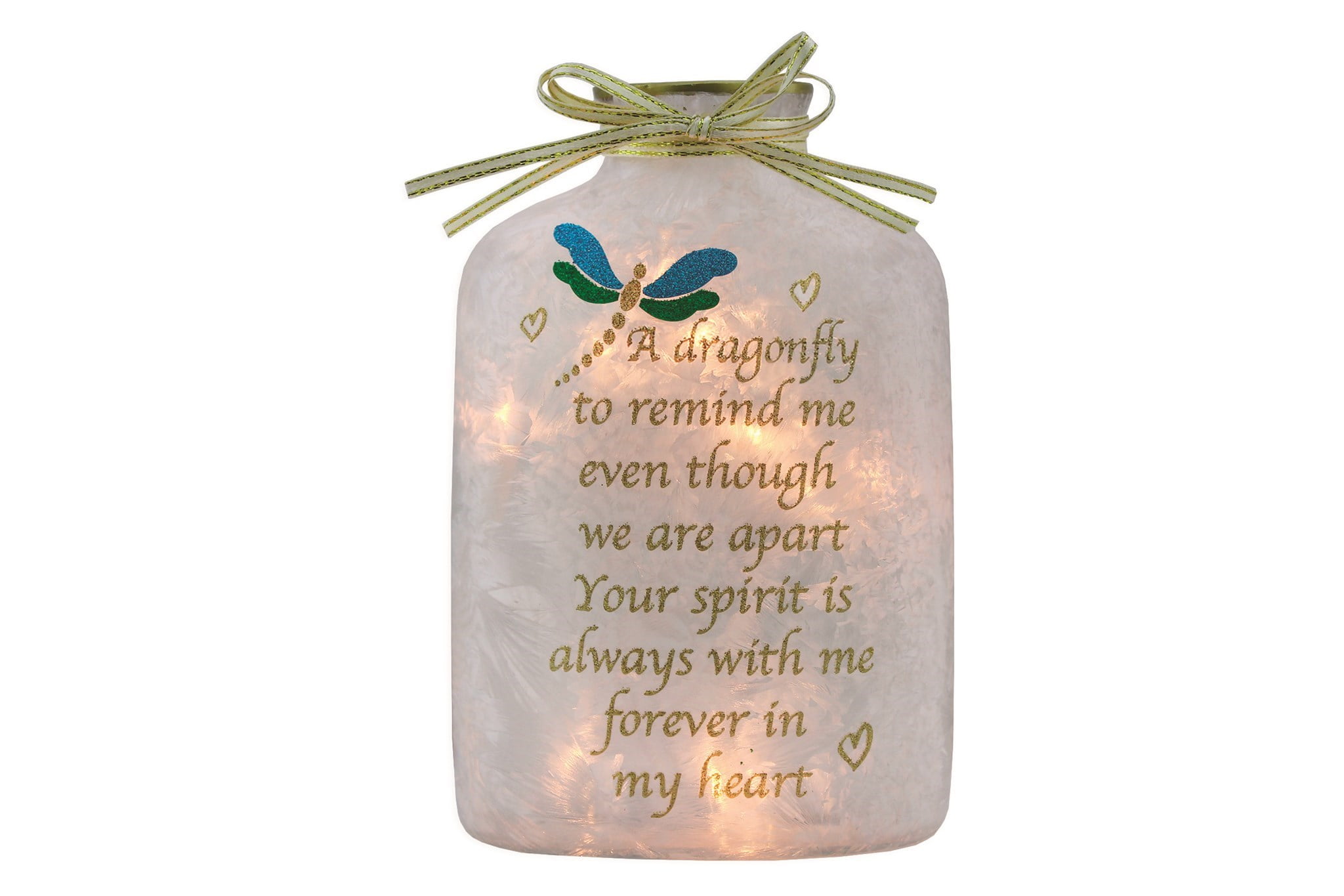 Download Stony Creek Remembrance Memory Dragonfly Pre Lit Jar W Ribbon 3 9 X 2 4 X 6 1 Walmart Com Walmart Com