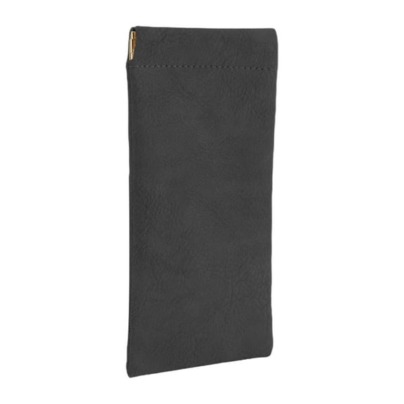 Unique Bargains Eyeglasses Bag Classic Simple Portable Eyeglasses Storage 7.09"x3.54" Black