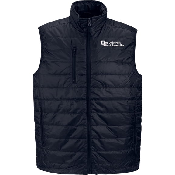 Men's Black Evansville Purple Aces Apex Compressible Quilted Vest