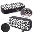 thumbnail image 4 of Lsque Retro Rooster Printed Big Capacity PU Leather Pencil Case Large Pencil Pouch Stationery Pen Bag Pencil Holder for Teen, 4 of 6