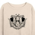 thumbnail image 3 of Corpse Bride - Bride Portrait with Crows & Skulls - Women's Lightweight French Terry Long Sleeve Shirt, 3 of 5
