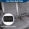 thumbnail image 2 of Unique Bargains Car Four Seasons Padding Pad Shoulder Pad Seat Belt Pad Cover 30cm Black, 2 of 7