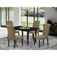 thumbnail image 2 of East West Furniture Norfolk 5-piece Wood Dinette Set in Black, 2 of 4