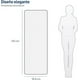 thumbnail image 4 of Espejo de Piso Bluelander Cuerpo Completo con Soporte y Marco de Aluminio 160 x 50 cm Blanco, 4 of 5