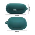 thumbnail image 3 of Shockproof Soft Silicone Earphone Case With Keychain For Powerbeats Pro2 Solid Color Portable Protective Cover For Headphones, 3 of 9