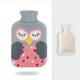 thumbnail image 1 of Zootealy Hot Water Bottle Premium Rubber Classic Hot Water Bag with Cute Knit Cover for Neck and Shoulders Pain Relieving Menstrual Cramps Feet Warmer Women Girls 1L, 1 of 8
