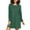 N71, variant on joogoo Green and Black Stripes Women's Long Sleeve Nightgown Sleepwear L