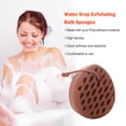 thumbnail image 6 of BrowQuartz Bath Sponges Water Drop Exfoliating Softness Body Massage Scrubber Mesh Breathable Cleaning Moisturizing for Washing Coffee, 6 of 6