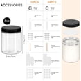 thumbnail image 2 of 12Pack 8OZ Thick Glass Candle Jars With Metal Lids, Christmas Jars With Making Kits, Labels & Gift Box, Empty Food Storage Containers for Overnight Oats, Canning, Spice, Pickle, Jam, Salad, 2 of 7
