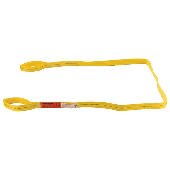 Polyester Eye & Eye Web Sling, Light Duty, 10'L x 2"W