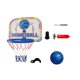 thumbnail image 2 of Juego de aro de baloncesto para niños, portátil, ligero, para interior, para montar en la puerta, regalo para el hogar Azul naranja, 2 of 9