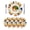 Yellow, variant on Abstract,Round Placemats Set of 2 for Dinning Tables,Heat-proof Braided Table Mats 13 Inch,Modern Geometric Vintage Circle European Washable Place Mat for Kitchen Restaurant Party Decor Table Setting