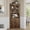 Vintage Brown, variant on Kicctian 67" Tall Corner Storage Cabinet with Doors & Adjustable Shelves, Farmhouse Wooden Storage Organizer for Kitchen, Living Room, Bathroom, Vintage Brown