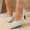 White, variant on YTCAMLO Women's Polka Dots High Heel Pumps Retro Pointed Toe Comfort Pumps Classic Slip on Dress Shoes for Office, Wedding