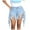 Light blue, variant on Jeans for Women Tassels Brushed Denim Shorts Casual Straight Jeans Pants