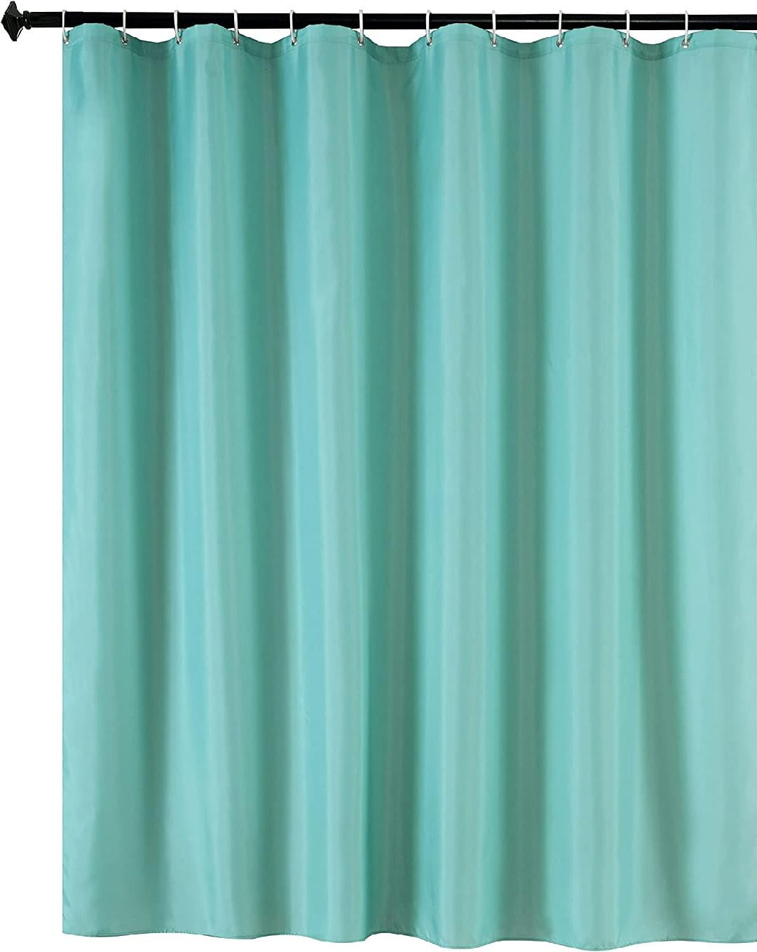 Quality Fabric Shower Curtain Liners 72 Inch by 72 Inch, Teal Water