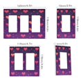thumbnail image 2 of Yayeee Rocker Switch Wall Plate 2-Gang 4.7"x4.6" Home Decorative Outlet Cover, Love in The Clouds, 2 of 6