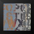 thumbnail image 2 of Vision Studio 20x20 Black Modern Framed Museum Art Print Titled - Alphabet Overlay II, 2 of 5