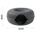 thumbnail image 5 of KAIYANG cama tipo túnel para gatos con forma de donut (gris oscuro), 5 of 5