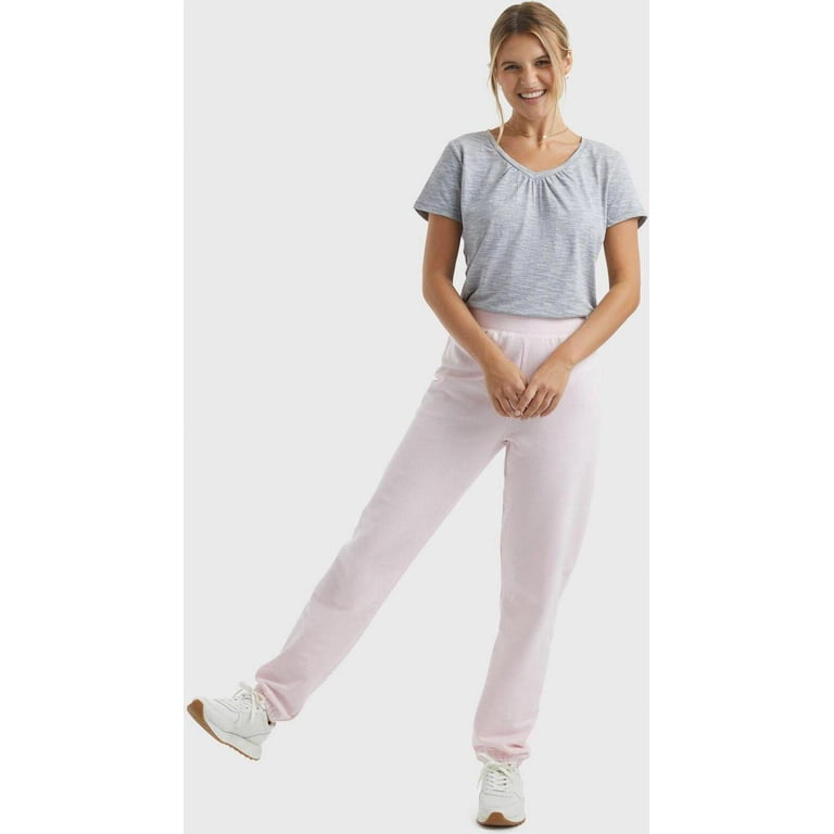 Hanes Elastic Waistband Relaxed Fit Cotton, Sweatpants (Women
