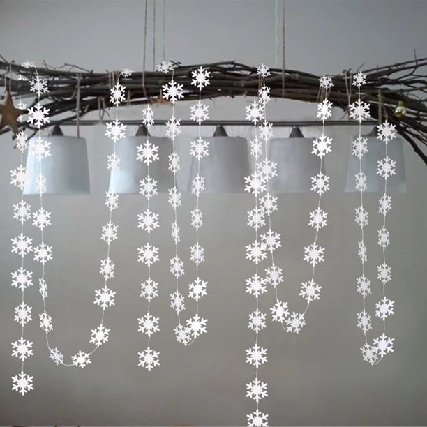 Año Nuevo 2022 4M estrella para árbol de papel de forma de guirnalda de la decoración de la Navidad para la decoración del hogar Natal Noel Navidad adornos para el árbol de Navidad Decoración