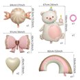 thumbnail image 2 of Set de globos con forma de oso, 6 unidades, color caramelo pastel, para fiesta, 2 of 2