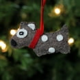 thumbnail image 2 of Northlight 3.75" Brown and White Polka Dot Plush Dog Hanging Christmas Ornament, 2 of 3
