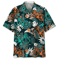thumbnail image 4 of Camisa con estampado 3D de ciclismo tropical colorido para hombres, camisas hawaianas de manga corta con gráficos de bicicleta, blusa de solapa suelta de calle, 4 of 4