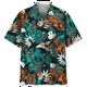thumbnail image 5 of Camisa con estampado 3D de ciclismo tropical colorido para hombres, camisas hawaianas de manga corta con gráficos de bicicleta, blusa de solapa suelta de calle, 5 of 5