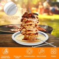 thumbnail image 2 of Vertical de Acero Inoxidable 2 en 1 con Bandeja, Tenedor para Pollo Asado, Soporte para Barbacoa con Calentamiento Uniforme para Picnic Al Aire Libre., 2 of 5