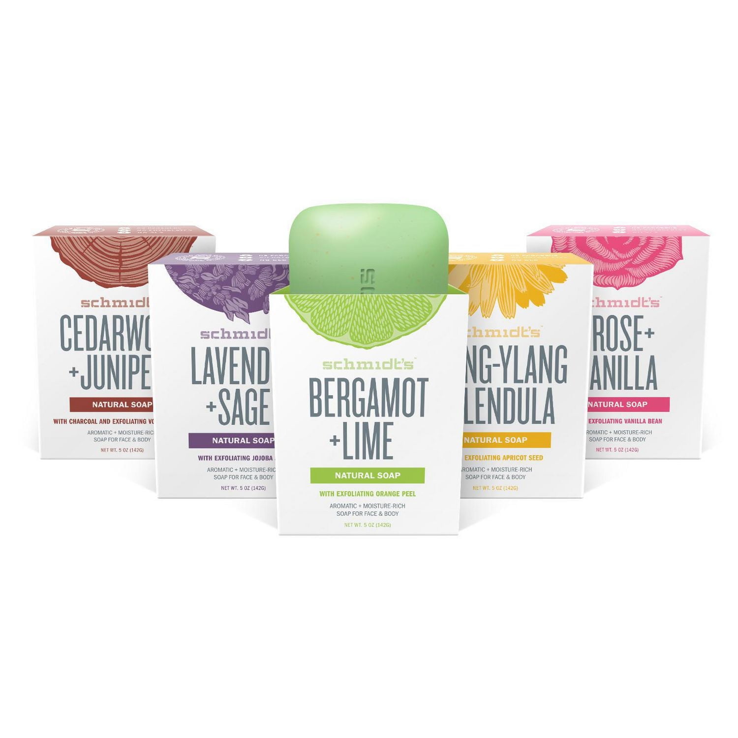 Schmidt's Rose & Vanilla Natural Bar Soap